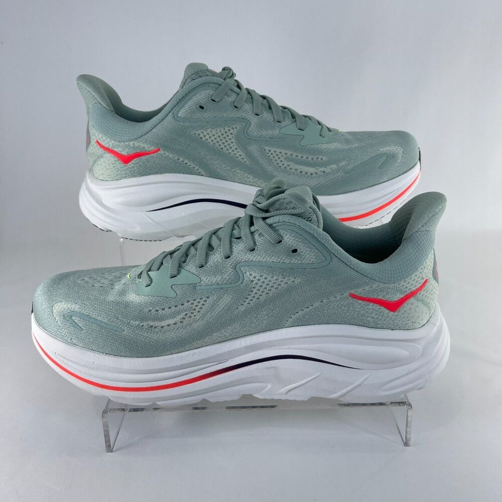 Hoka Men's Clifton 10 Wide Athletic Shoes 1162032 / SGNN | Men's 11.5 2E | NEW - Picture 2 of 11